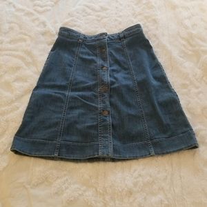 Retro Chaps Denim Skirt